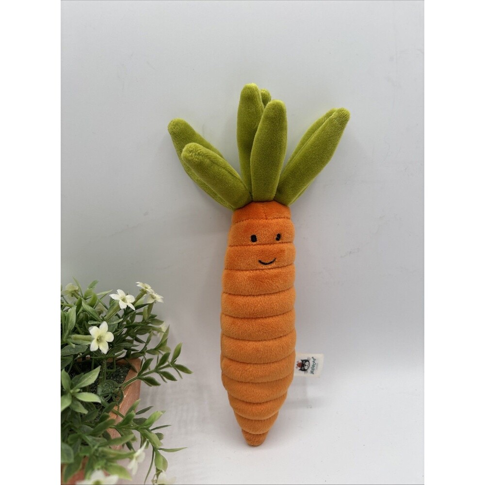Jellycat Amuseable Vivacious Vegetable Carrot Plush 9.5" Stuffed Animal Toy - Picture 2 of 8